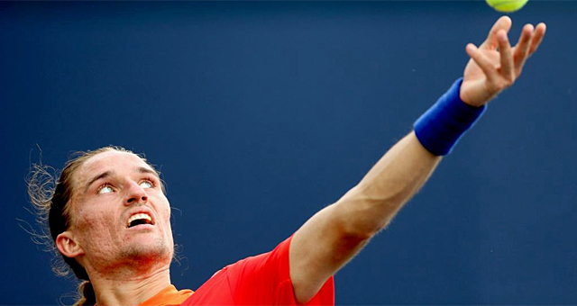 El ucraniano Alexandr Dolgopolov, durante un partido del US Open. | AFP