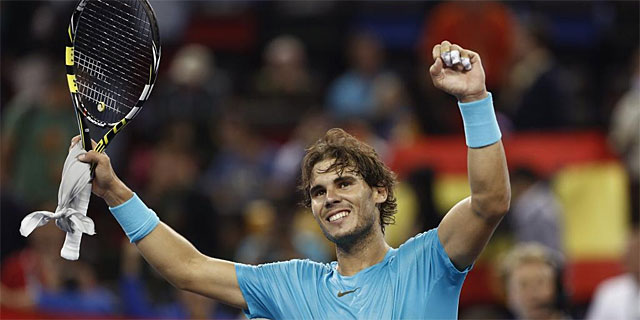 Rafa Nadal celebra su victoria frente a Wawrinka. | Reuters