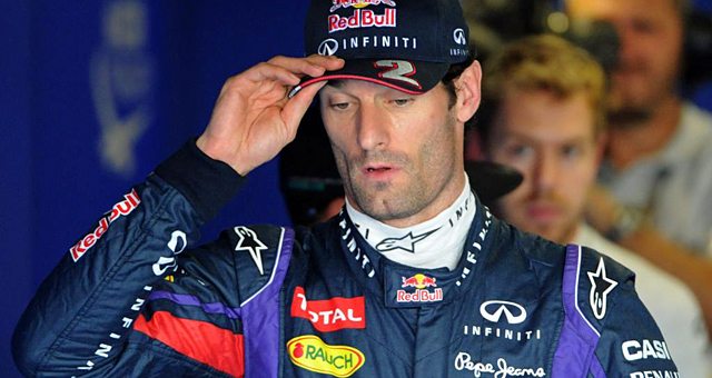 Mark Webber, tras lograr la 'pole' en Suzuka. | AFP