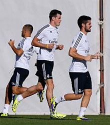 Bale e Isco, en Valdebebas. (realmadrid.com)