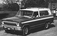 El primer Jeep Cherokee, ao 1974.