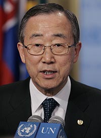 Ban Ki-moon, secretario general de Naciones Unidas