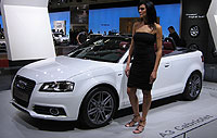 Audi escogi el Saln de Bolonia para mostrar el A3 Cabriolet.
