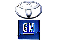 logotipo de Toyota y GM