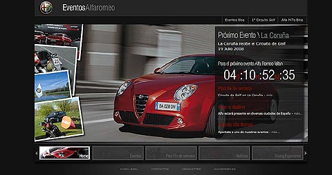 Nueva web de eventos de Alfa Romeo