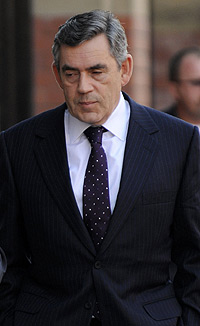Gordon Brown, primer ministro britnico.