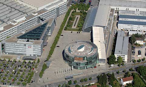 La sede central de Audi en Ingolstadt, Alemania