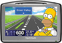 Homer Simpson, una de las voces que ofrece TomTom