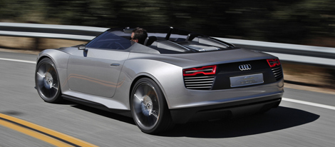 Audi e-tron Spyder, exhibicin de podero