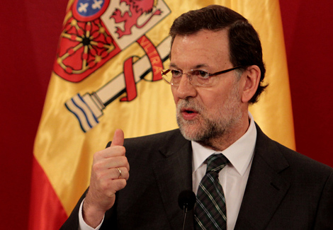 Rajoy en Santiago de Chile.| Afp/Rodolfo Saenz