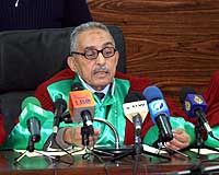 El presidente del Tribunal Supremo de Libia Ali al-Alus. (Foto: Sabri Elmihedwi | EFE)
