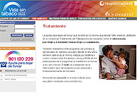 Página de la 'web' www.vidasintabaco.com.