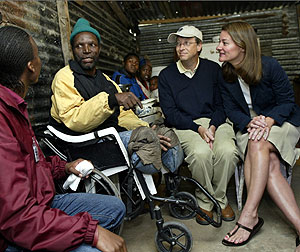 Bill y Melinda Gates durante una visita a Cape Town, Sudfrica (Foto: Reuters)