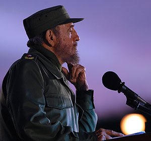 Fidel Castro en una imagen del mes de abril. (Foto. EFE)