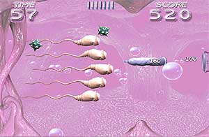 Un fotograma del videojuego 'Catch the Sperm'