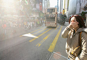 Una calle de Hong Kong. (Foto: AFP | Mike Clarke)