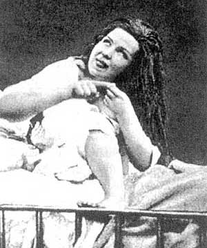 Mujer con histeria, segn Charcot.