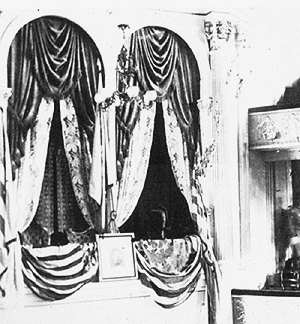 Palco privado del Teatro Ford de Washington donde Lincoln fue asesinado por John Wilkes Booth (Imagen: National Archives and Records Administration)