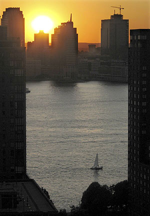Imagen del rio Hudson en Nueva York, EEUU. (Foto: Gary Hershorn | Reuters)