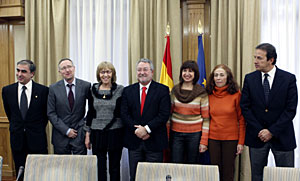 Bernat Soria durante el encuentro con la ACAI, en la sede del Ministerio. (Foto:EFE | ngel Daz)