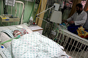 Los hospitales de la franja de Gaza estn colapsados debido al bloqueo israel (Foto: EFE)