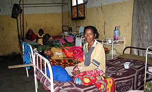 Pabelln de tuberculosos en Madagascar. (Foto: R.M Tristn)