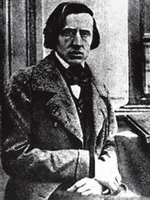 Imagen no datada del msico polaco Fryderyk Chopin.