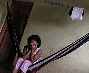 Leticia Snchez, de 34 aos, diagnosticada con VIH en 2003. (Foto: AP | Esteban Felix)