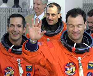 Los astronautas en Cabo Cañaveral. (Foto: AP | Chris O'meara)