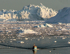 El calentamiento afecta a uno de los glaciares de Groenlandia (Foto: AFP | Steen Ulrik)