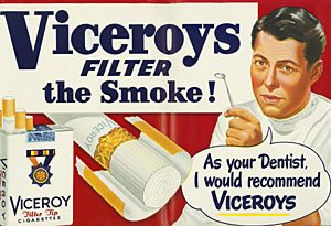 Un 'dentista' recomienda los cigarrillos 'Viceroy'. (Foto: EFE)