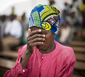 Mujer desplazada en un campo de refugiados del Congo. (Foto: Finbarr O'Reilly | Reuters)
