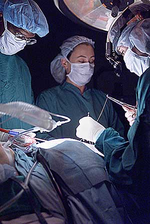Un equipo de cirujanos realiza una operacin de reduccin de estmago. (Foto: EL MUNDO)