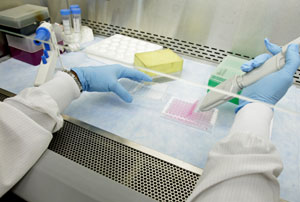 Laboratorio británico de investigación de vacunas. (Foto: AP)