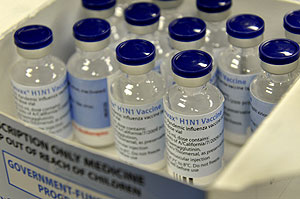 Viales de la vacuna contra el H1N1 fabricados por la compaa CSL en Melbourne, Australia. (Foto: AFP)