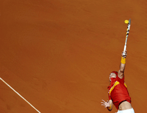 Nadal, en la Copa Davis 2009. (Foto: AFP | Diego Tuson)
