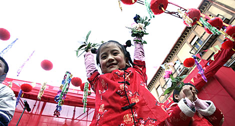Celebración del año nuevo chino en el madrileño barrio de Lavapiés. | Ricardo Cases