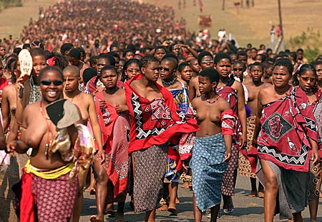 Mujeres vrgenes en Suazilandia en una imagen de archivo. | Foto: El Mundo