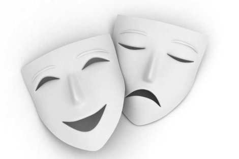 Dos máscaras de teatro: una expresa alegría y otra tristeza | El Mundo