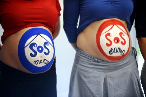 Embarazadas denuncian las altas tasas de mortalidad materna. | E. Lalmand