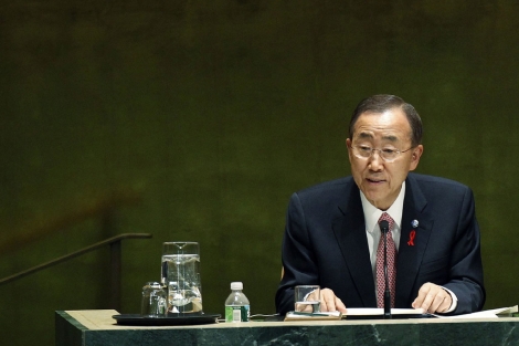 Ban Ki Moon, durante su comparecencia.| Reuters