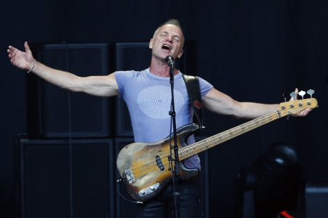 Sting durante su actuación en el 'Norwegian Wood rock festival' de Oslo. | Reuters