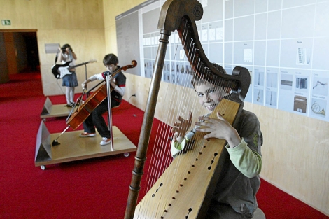 Actividades para niños en el auditorio del Museo de la Música de Barcelona. | Antonio Moreno