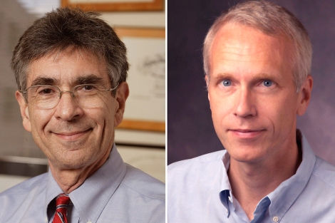 Robert Lefkowitz, a la izquierda, y Brian Kobilka, premios Nobel de Química 2012. | Reuters