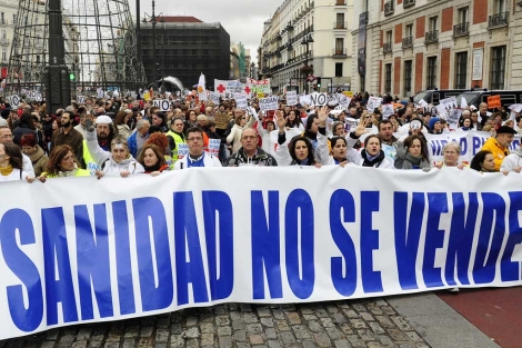Manifestación en defensa de la sanidad pública. | Bernardo Díaz
