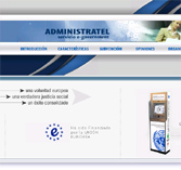 Imagen de la página web del Servicio Administratel