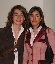 Laura Vega (izqda.) e Itziar Aparicio