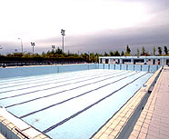 Imagen la piscina olmpica preparada para Atenas 2004