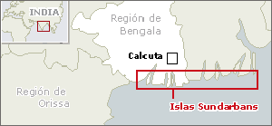 Localizador Islas Sundarbans