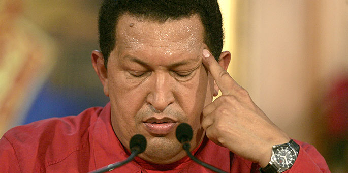 Hugo Chávez, tras conocer el 'no' a su reforma constitucional.